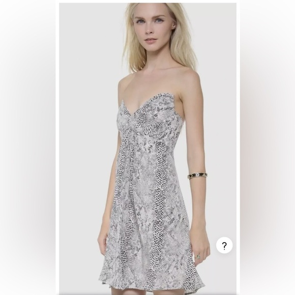 Zimmermann Monochrome Snake Print Mini Dress - Picture 2 of 16